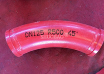 Stationary Concrete Pump Bend Pipe DN125 R500 45°