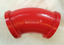 Concrete Casting Elbow Boom Wear Resistant Bend Pipe DN125 R275 45°
