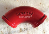 Concrete Casting Elbow Boom Wear Resistant Bend Pipe DN125 R180 90°